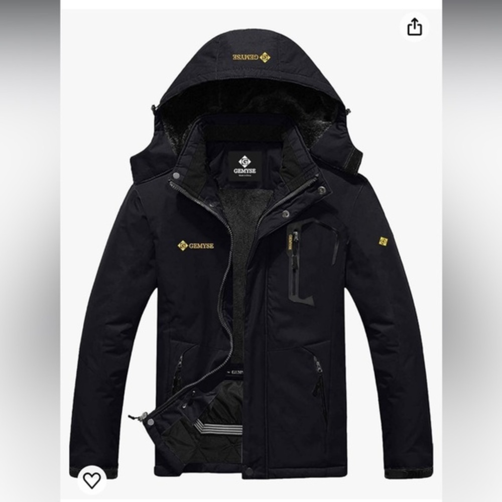 GEMYSE NWT WOMEN’S BLACK SKI SNOW JACKET SZ S